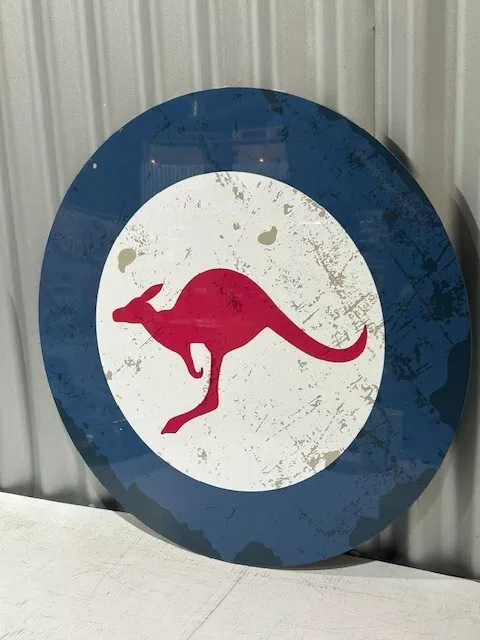 Raaf Royal Australian Air Force Roundel Large Metal Sign  560 Mm Diameter