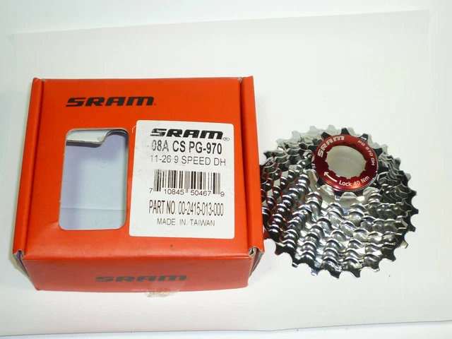 SRAM PG 970 DH Cassette 11 26T 9 Speed Downhill MTB New Heavy Duty