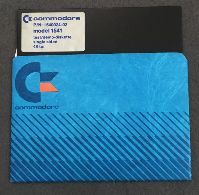 Test und Demodiskette von Commodore C64 Floppy 1541 prüfen Laufwerk Testdiskette