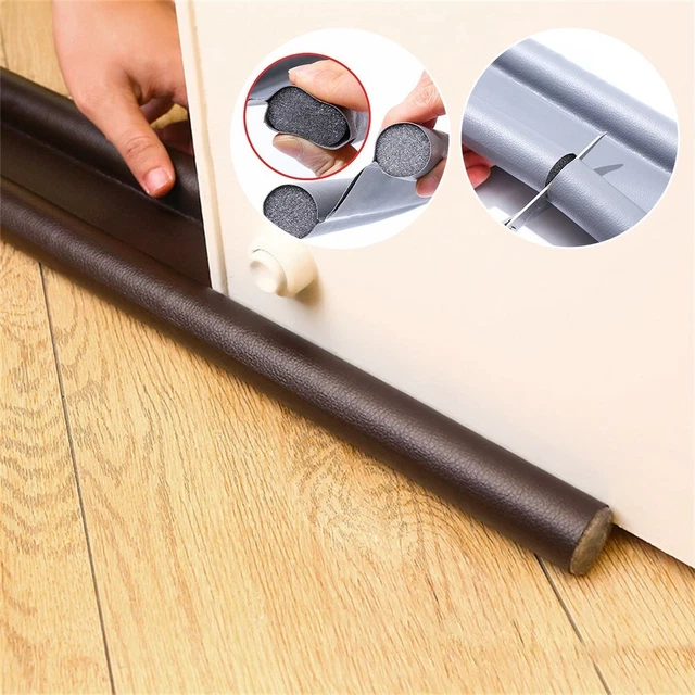 1 pieza Sello de puerta inferior sello de puerta espuma + cuero 96 cm / 38 pulgadas de largo totalmente nuevo