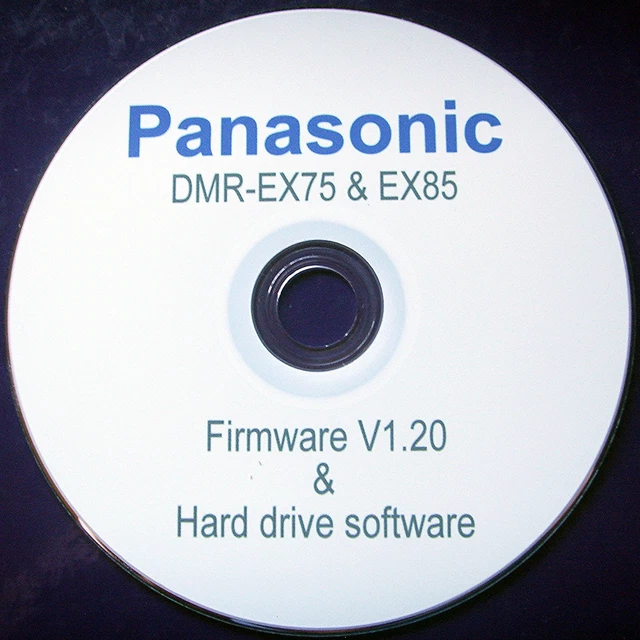 PANASONIC DVD DMREX75 software,firmware,Hard drive HDD ERROR code