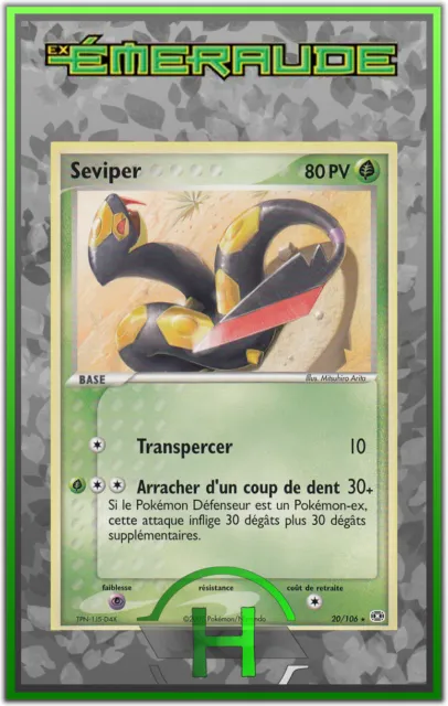 Seviper - EX:Emerald - 20/106 - French Pokemon Card