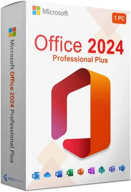 MICROSOFT OFFICE 2024 Professional Plus - 1 PC Windows Licenza a Vita ...