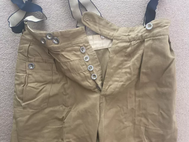 WW2 British Army Khaki drill Trousers Reproduction 34 waist 2