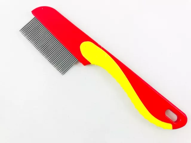 Stainless Steel Hair Comb handl Brush Remove Lice Ticks Kids Nit Peine De Piojos