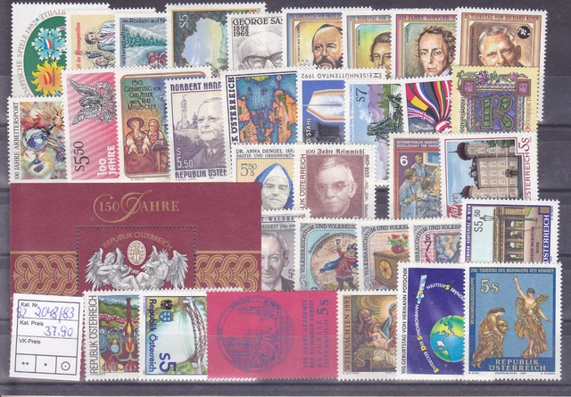Österreich  Lot aus dem Jahr 1992  postfrisch siehe  Scan