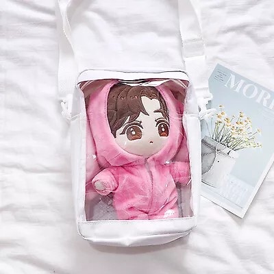 Cute Lolita Girl Itabag Clear Canvas Transparency Handbag Shoulder Bag Crossbody