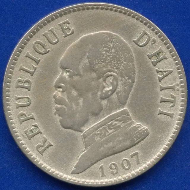 1907 Haiti 20 Centimes Coin