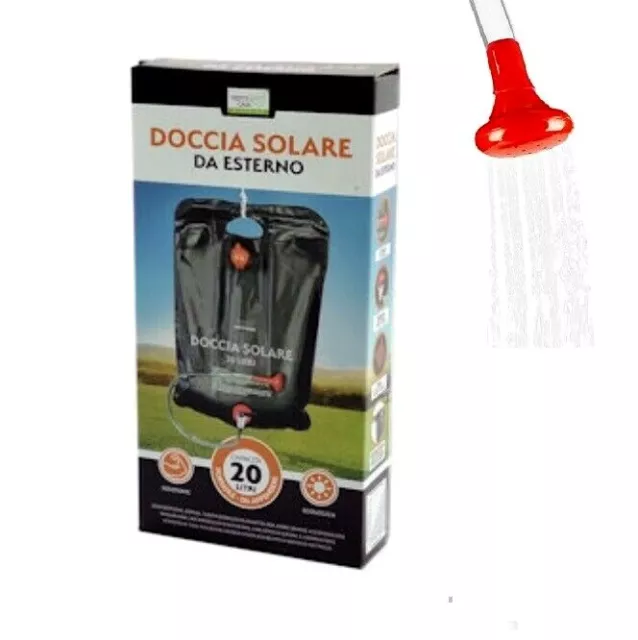 Doccia Solare Sacca 20Lt Portatile da Viaggio Campeggio Piscina Giardino Mare 3