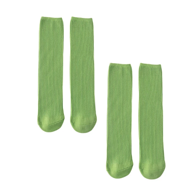 2 Pairs Socks Gift Set Parent Child Socks Non Skid Socks Double Needle 2