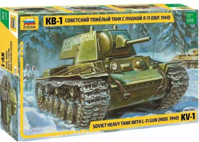 Modell KV-1 sowjetischer schwerer Panzer, Mod. 1940, mit L-11-Kanone,...