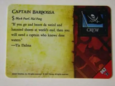 Pirates PocketModel Game - 062 CAPTAIN BARBOSSA