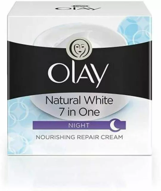 Crème de nuit Olay Natural White Fairness Night Moisturiser, 50 g