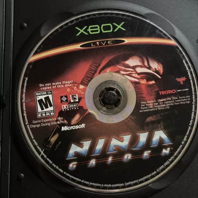 Ninja Gaiden (Microsoft Xbox, 2004) Game Disc Only