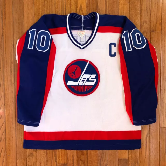 BOB ESSENSA Winnipeg Jets Vintage Authentic CCM NHL Hockey Jersey 52