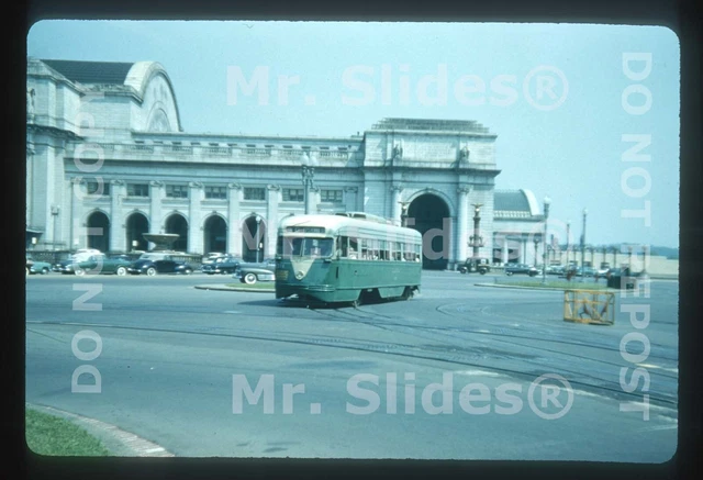 Duplicate Slide Streetcar/Tram DC Transit PCC At Union Station Washington DC
