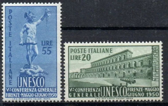 1950 Italia Repubblica "Unesco" Serie Valori Nuovo Mnh**