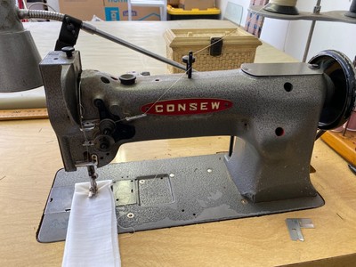 Consew 225 walking foot industrial sewing machine and entire workshop
