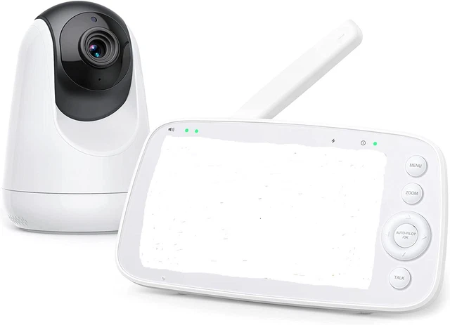 Babyphone con cámara, VAVA 5 pulgadas Video Baby Monitor 720P IPS HD Display,