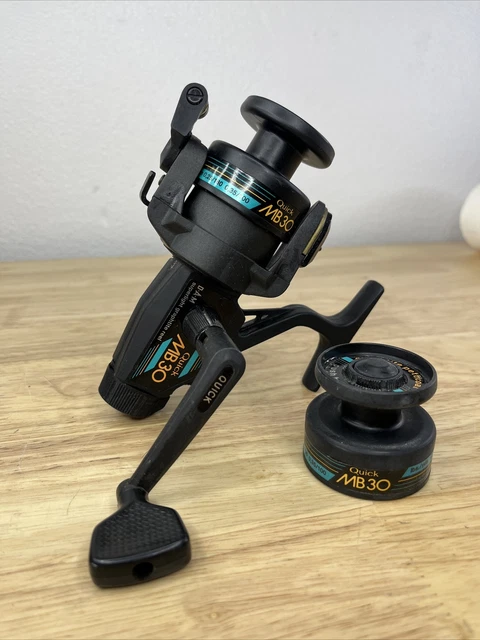 D.A.M DAM Quick MB30 Super Light Graphite Reel Extra Spool West Germany VTG X9