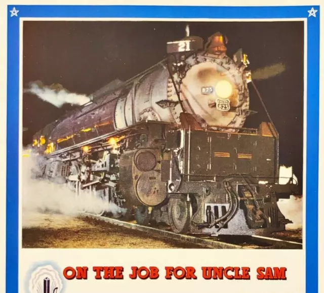 1943 Union Pacific Railroad On The Job for Uncle Sam WWII Vintage Print Ad