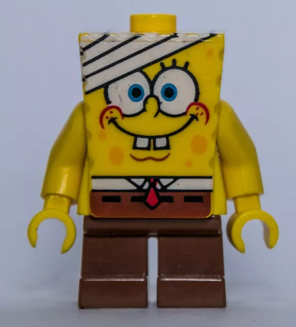 LEGO ®-Minifigur Sponge Bob SCHWAMMKOPF mit Verband Bandage Set 3832 - bob016