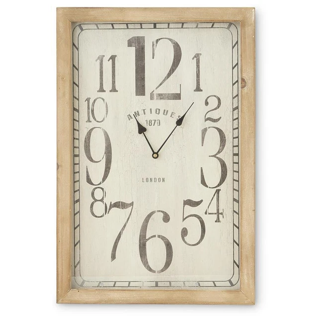 Rectangular European Antique Wall Clock