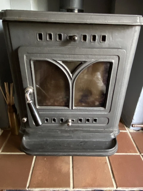 EVERGREEN CAST IRON 7.5kw log burner stove Multifuel Used EUR 313,62 -  PicClick FR