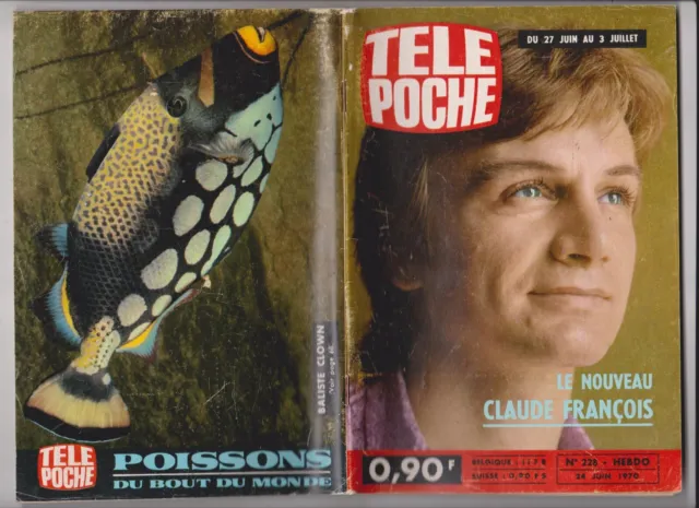 Tele Poche 1970 N°228 Complet - Claude Francois