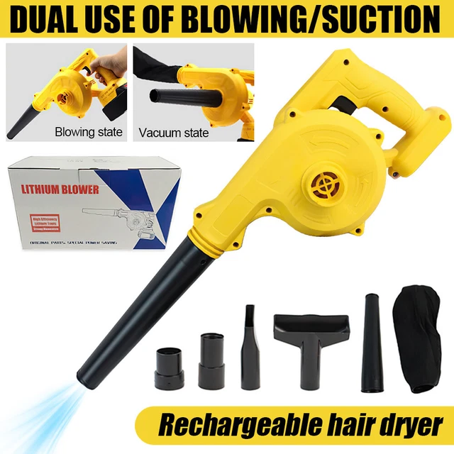 CORDLESS LEAF BLOWER for Dewalt 20V Battery 2in1 Electric Leaf Blower