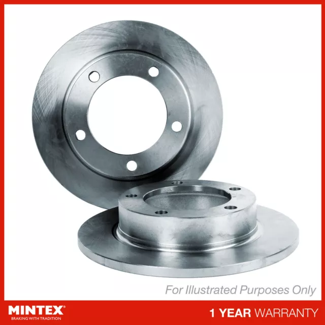 Mintex Rear Brake Discs Solid 286mm Pair - MDC1045