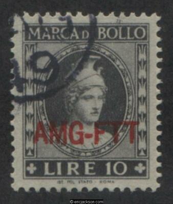 AMG Trieste Fiscal Revenue Stamp, FTT F38 used, VF