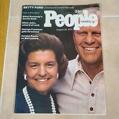 People Magazine August 1974 President Gerald Ford Betty Ford No Label