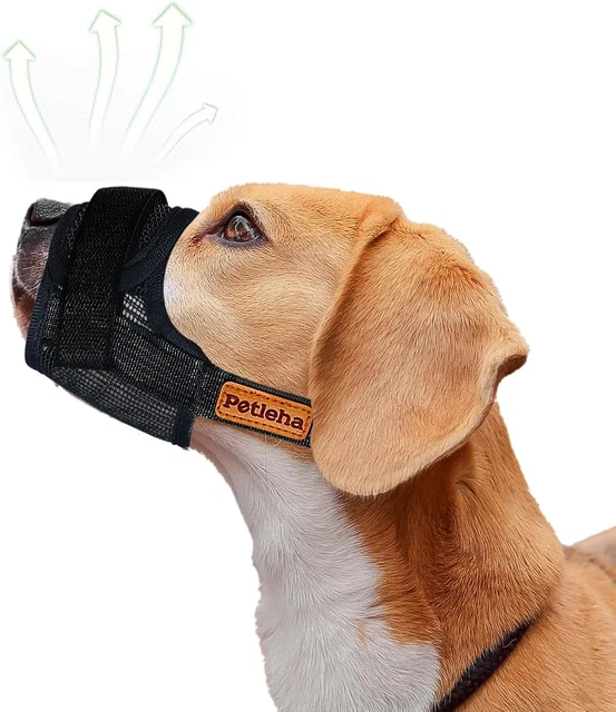 Museruola Per Cani Anti-Masticazione Regolabile - Traspirante Per Taglia Media E Grande (L) - Foto 3