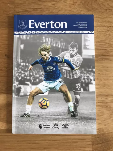 Everton V Manchester City 2016-2017 Programme