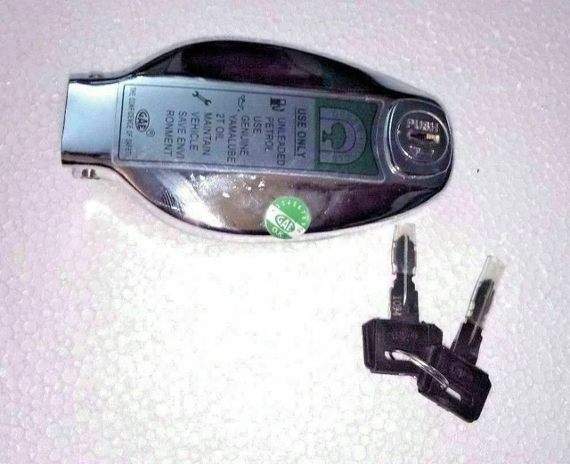 YAMAHA CHROME FUEL GAS PETROL TANK LID CAP RS100 RS125 RD200 RX100