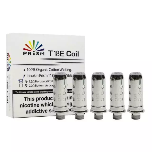 Innokin® Prism T18E Coils T18II T22E Endura Vape Atomizer 1.5Ω / 2.0Ω (5 Pack)