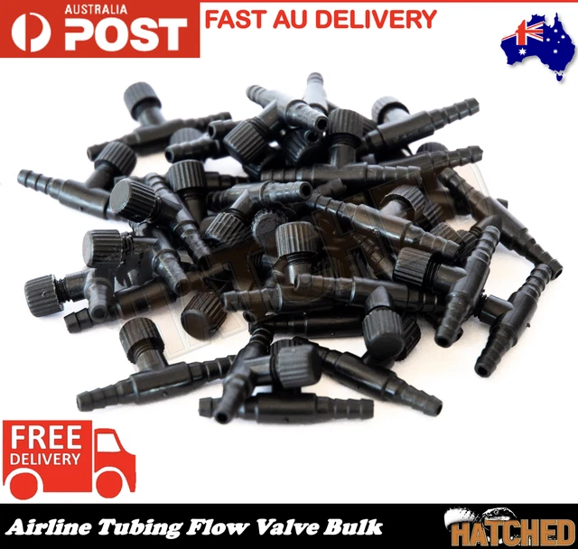 BULK Air Pump Flow Valves Aquarium Control Valve Fish Tank Air Pump Tubing 20pc