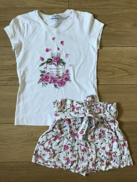 Genuine Girl's Monnalisa Outfit / Set. Age 8 Years. Excellent Condition.
