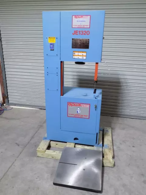 Roll-In Saw Journeyman Vertical Bandsaw 13 x 20 Capacity 220v 3 Ph JE1320 Damage