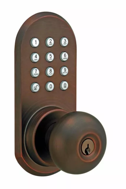 Remote Controlled Door Lock - Door Knob With Keypad 3