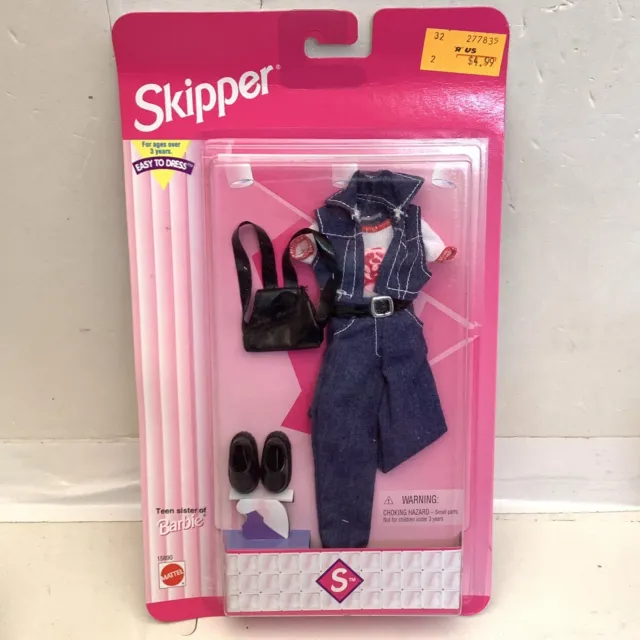 1996 Skipper Teen Sister of Barbie Easy to Dress Outfit Mattel 15890