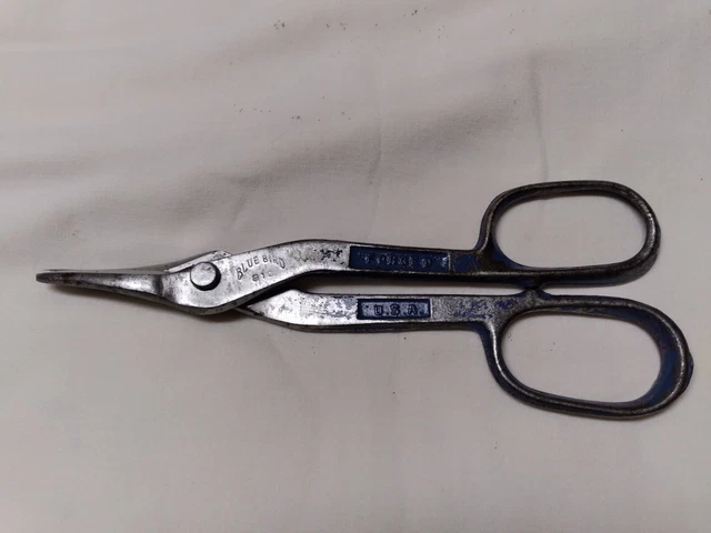 Vintage BLUE BIRD #210 10"Metal Shears