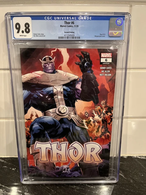 Thor #6 - 2Nd Printing - Cgc 9.8 - Nic Klein Wraparound Cover!