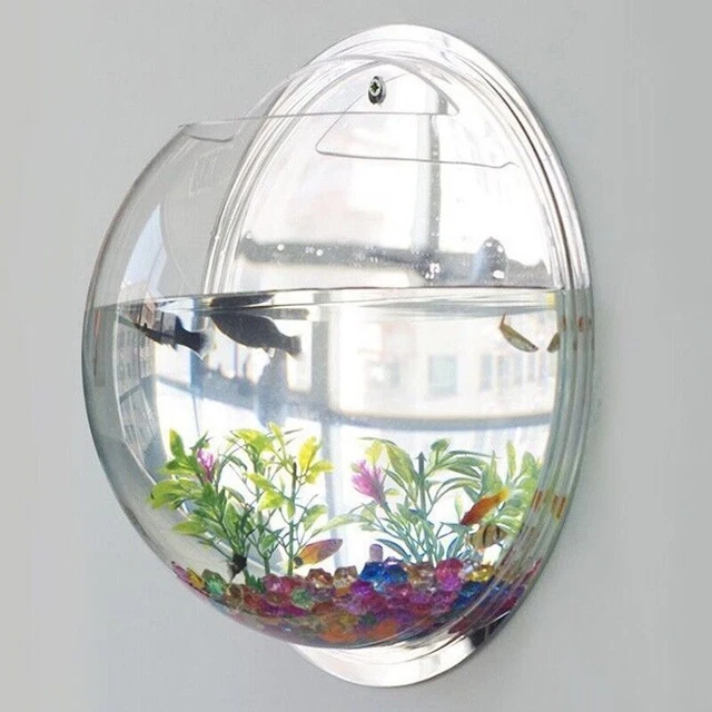 Wall-mounted Fish Tank Vases Flower Pot Flower Plexiglass Acrylic Creative Bowl