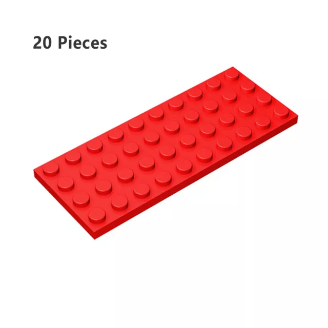 Part 3030 Plate 4X10 Red Building Pieces BULK LOT Bricks Parts 20 PCS