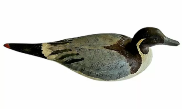 Vintage Hand Carved Hand Painted Wooden Duck Decoy