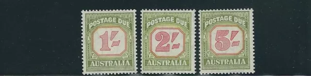 AUSTRALIA 1953-54 POSTAGE DUES (Scott J81-83) VF MH priced to sell