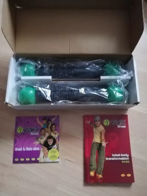 Zumba Fitness Toning Sticks with DVD's Body Transformation Guide Workout