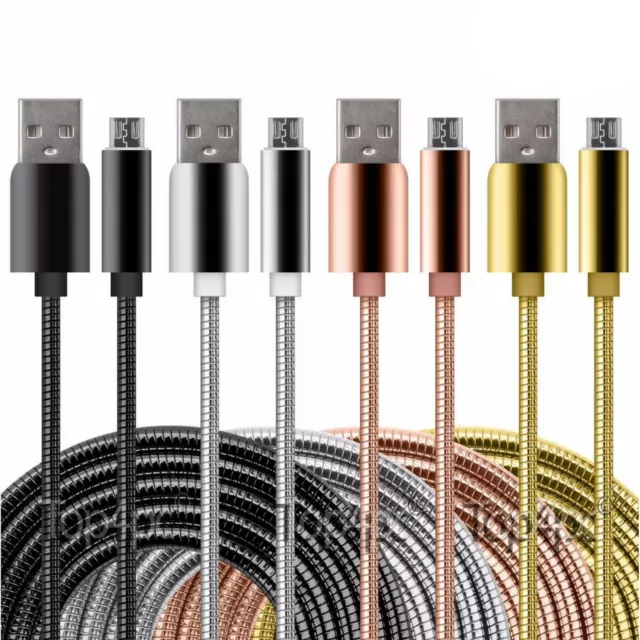 Chargeur Universel Micro Usb Cable Pour Samsung Wiko Android Ps4 Metal Renforcé